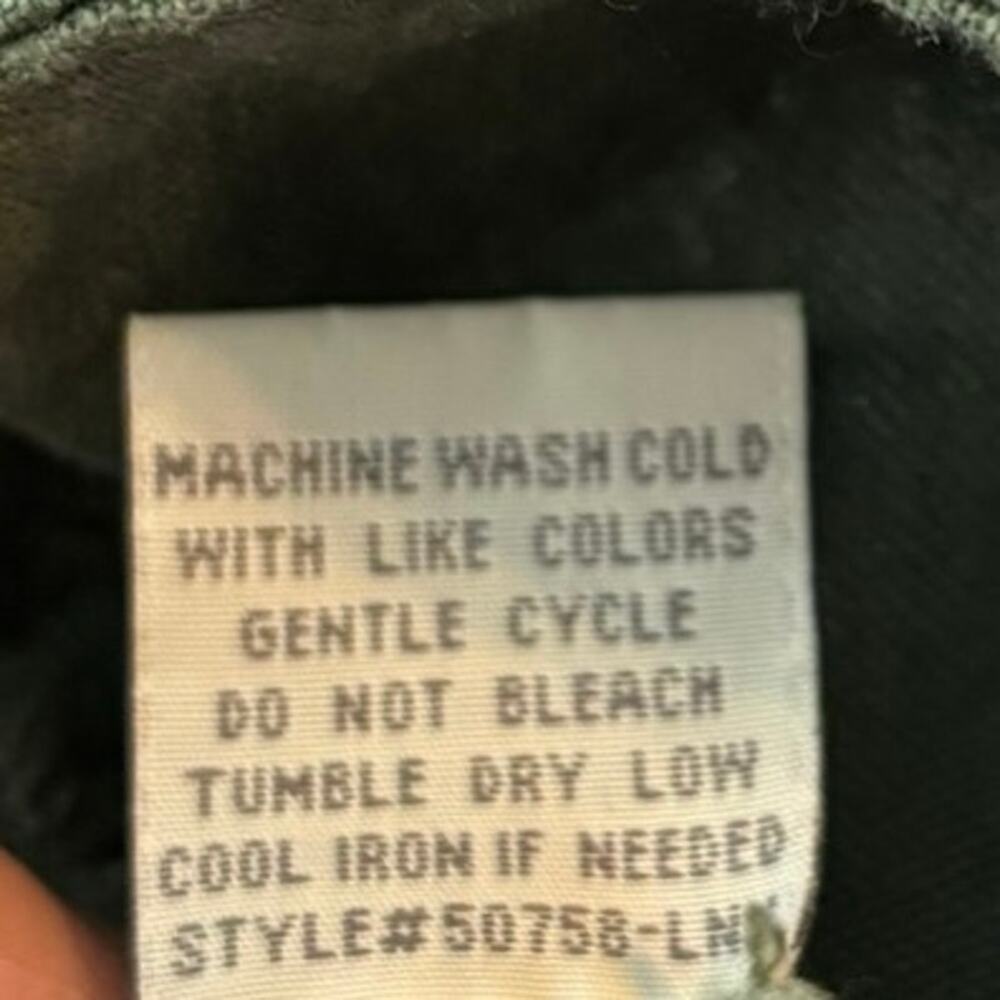 Cali 1850 Size M Midi Skirt Green Button Front Tie Waist Linen Blend - Picture 5 of 5